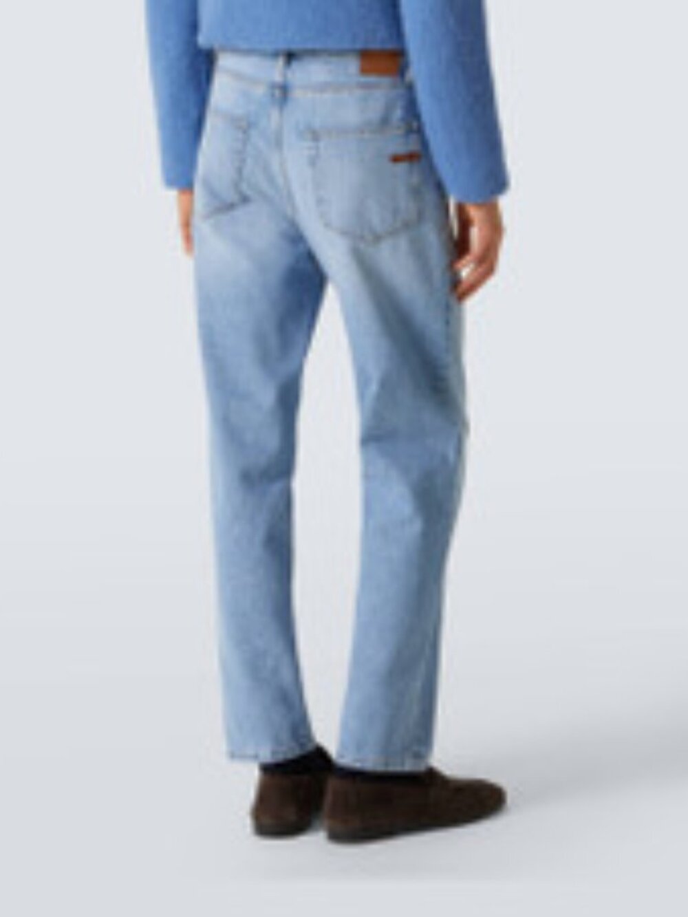 Zegna Roccia Light Wash Italian Denim Jeans Men's Size 36 Made in Italy - Picture 10 of 11